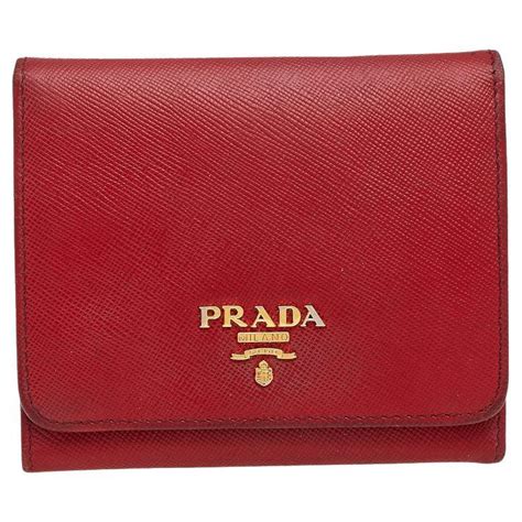 red prada wallet|prada red wallet sale.